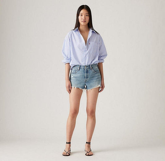 LEVI'S Denim Vague Finish / 24 501 Shorts - Vague Finish