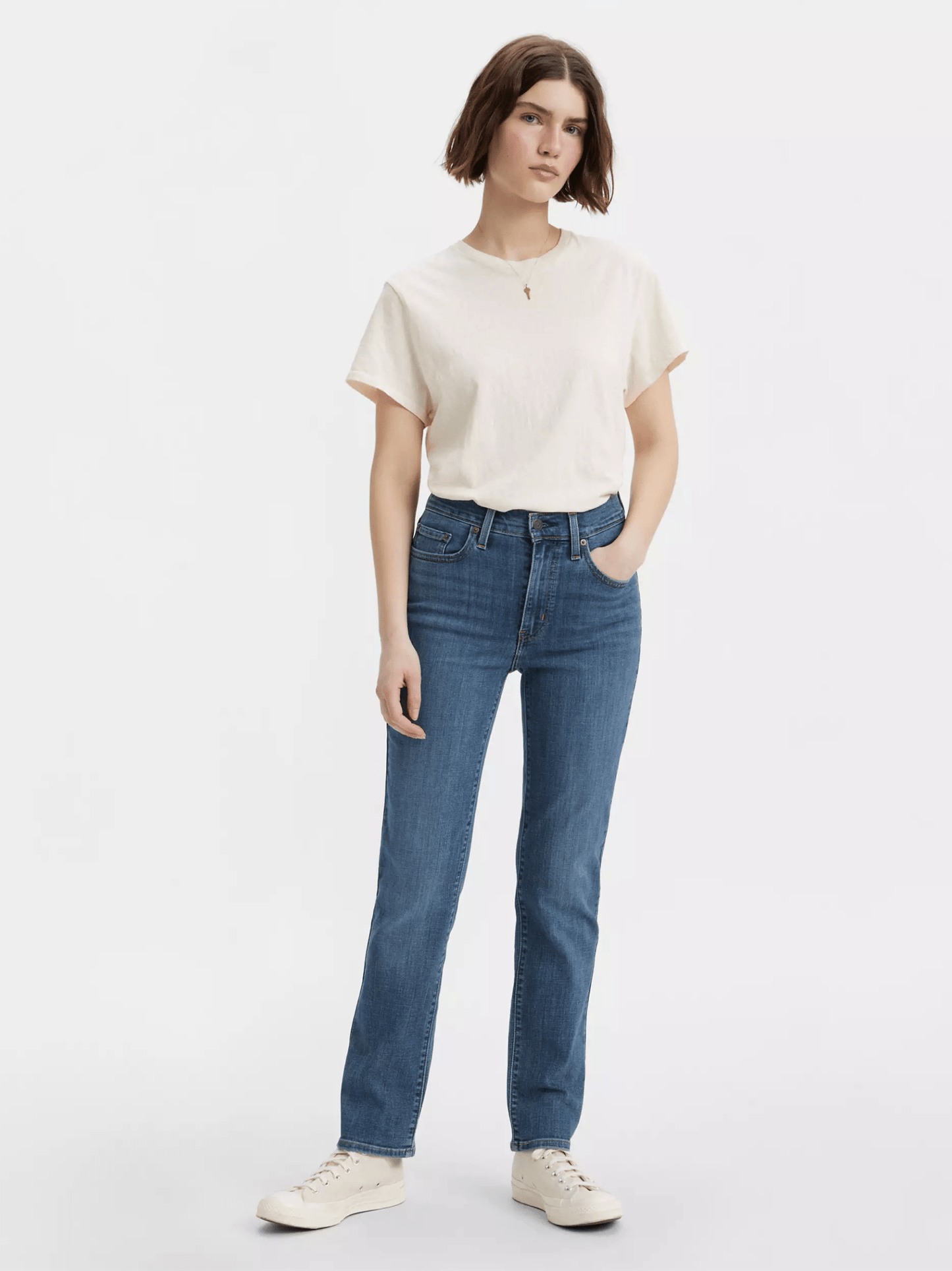 LEVI'S BOTTOMS Way Way Back / 25 724 High Rise Straight - Way Way Back