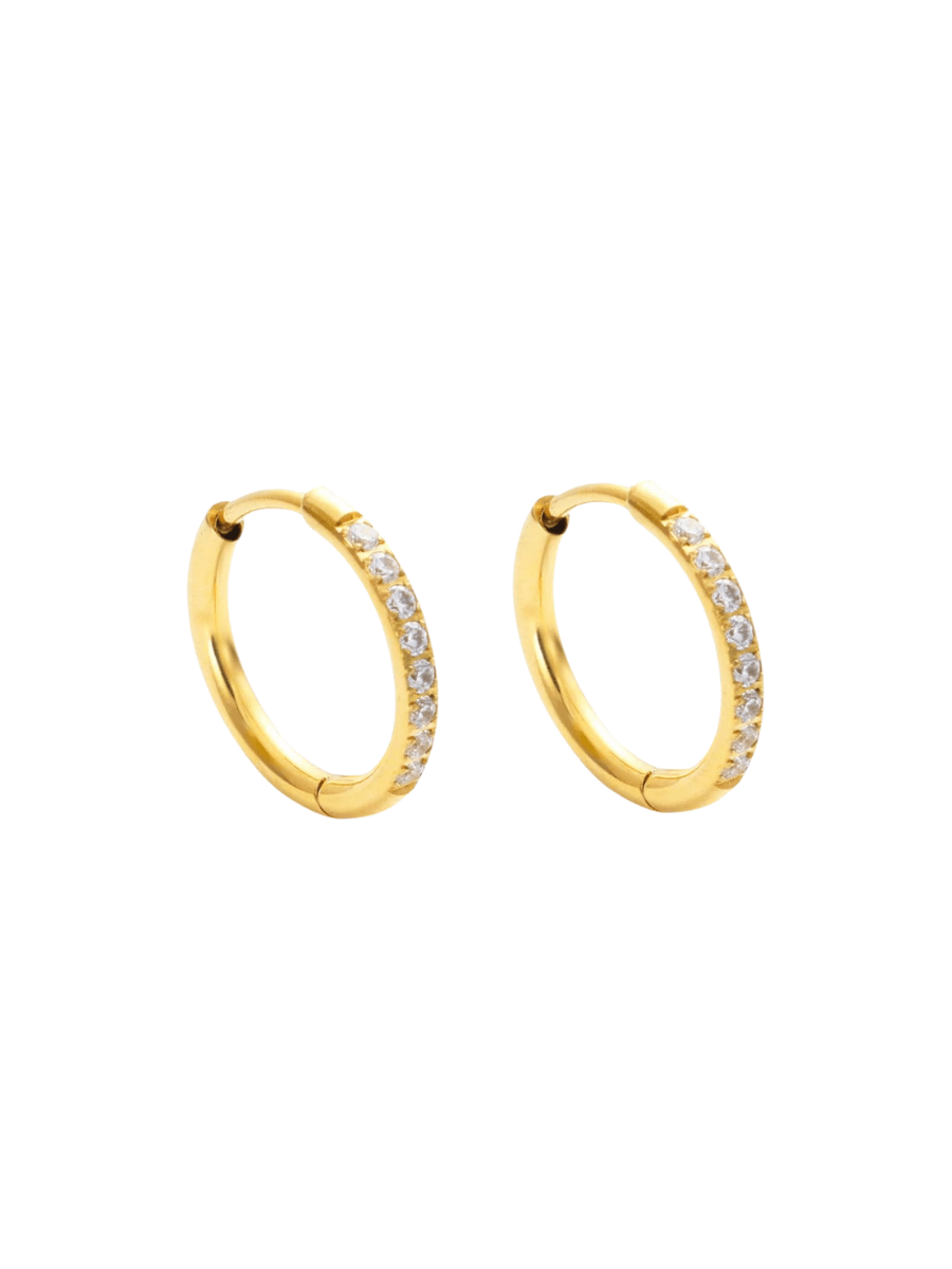 Lover's Tempo ACCESSORIES Gold Evie Hoop Earrings (Waterproof)