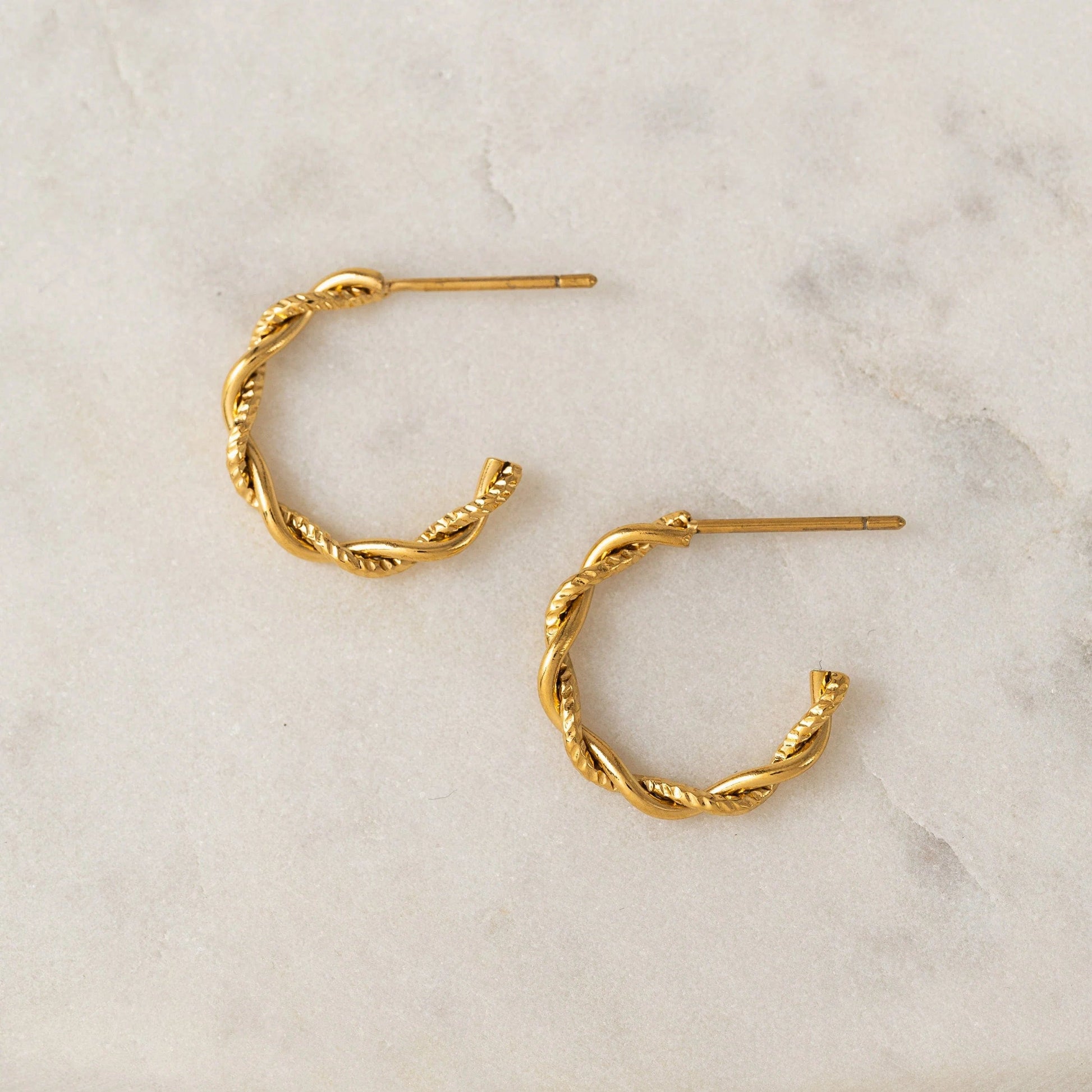 Lover's Tempo ACCESSORIES Gold Josie Hoop Earrings (Waterproof)