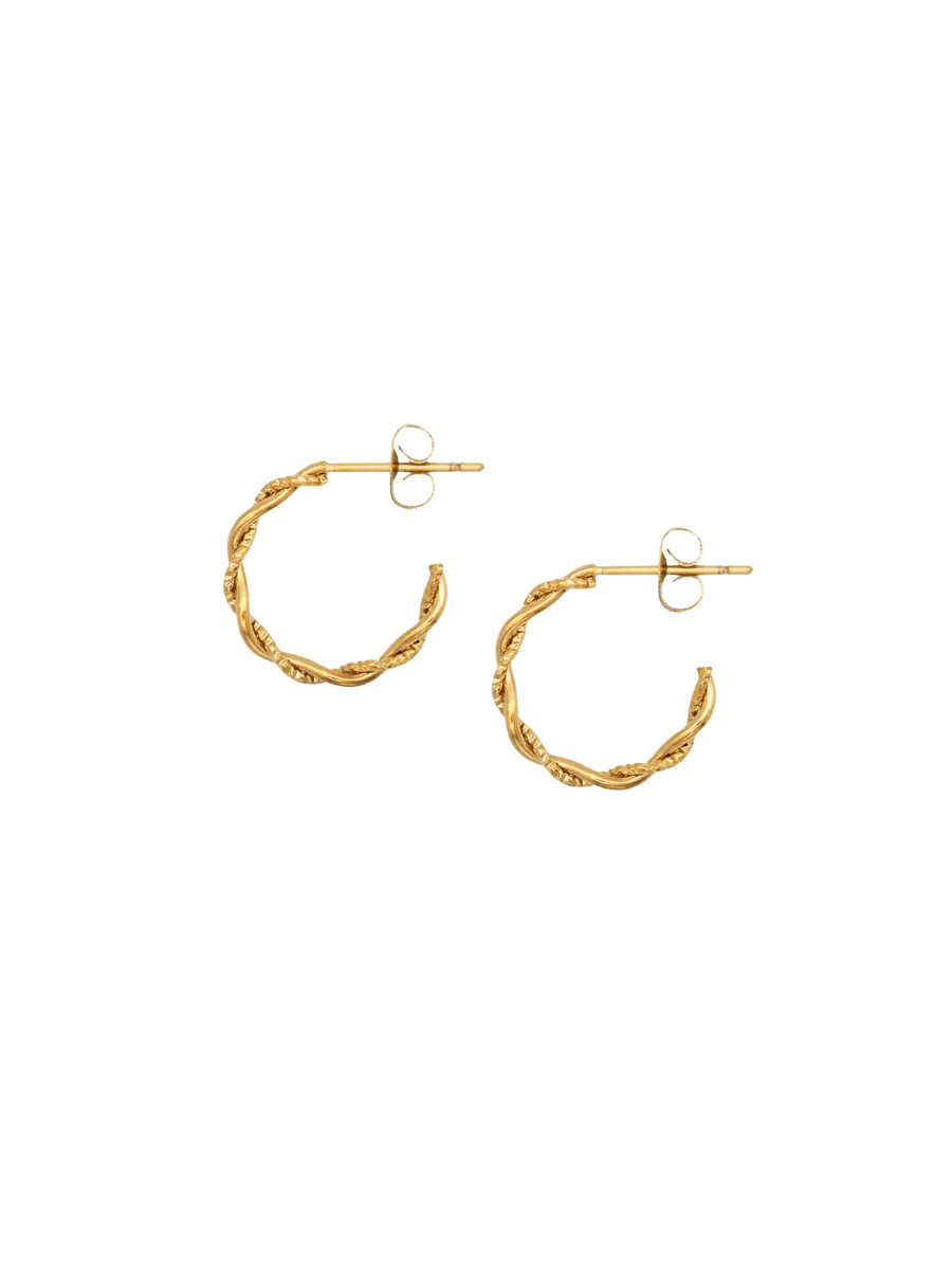 Lover's Tempo ACCESSORIES Gold Josie Hoop Earrings (Waterproof)