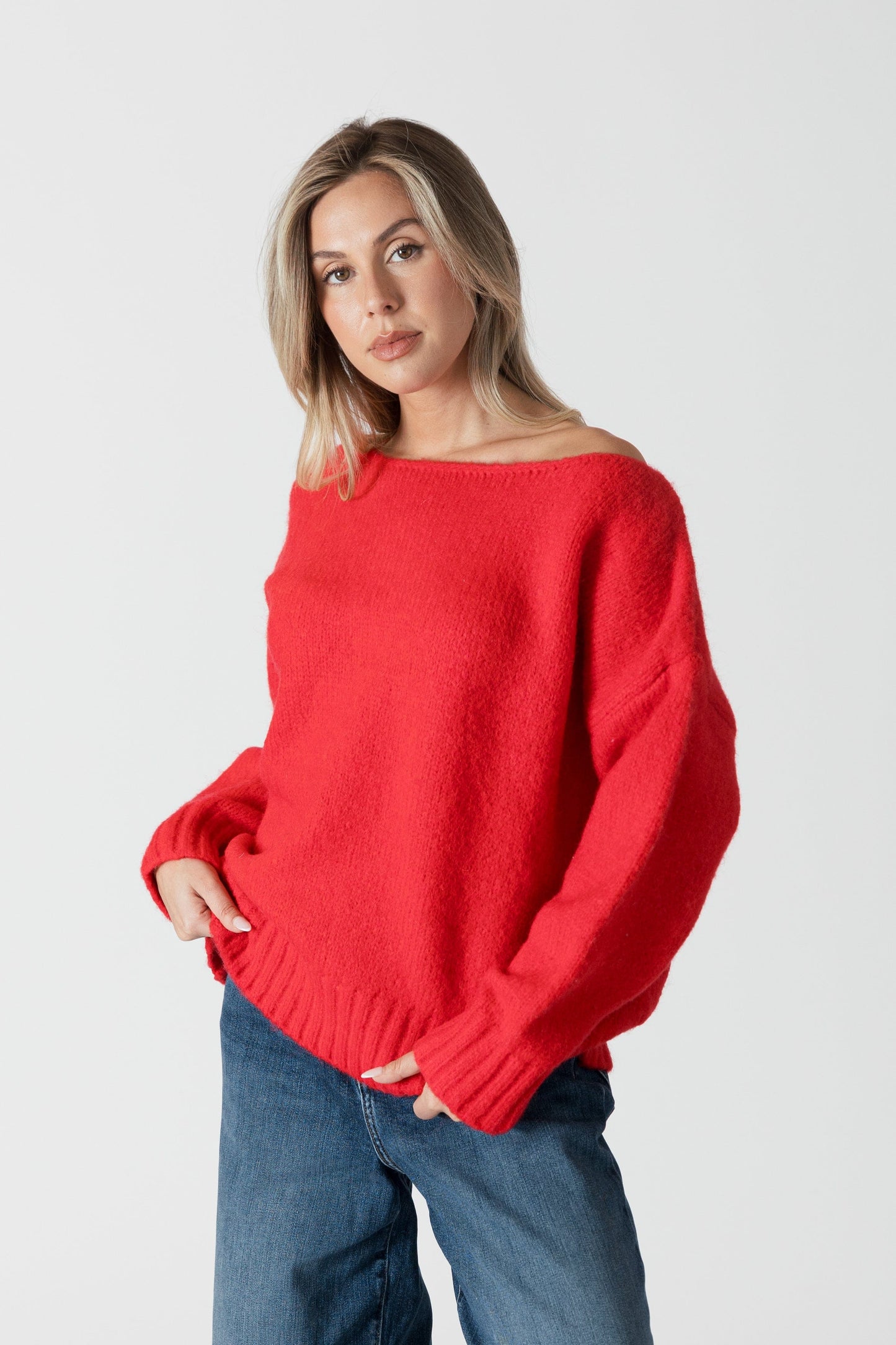 LYLA + LUXE Sweater Cinna Oversized Crewneck Sweater