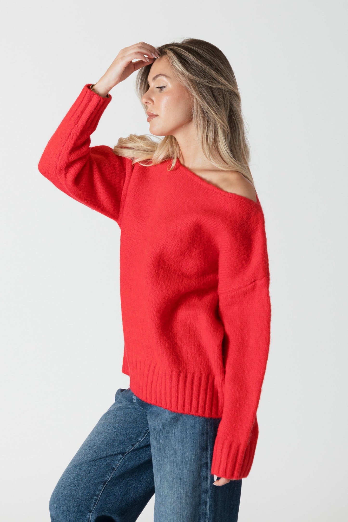 LYLA + LUXE Sweater Cinna Oversized Crewneck Sweater