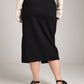 Bottoms - M&L THE LABEL - Cotton Twill Ira Pencil Midi Skirt - PLENTY