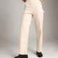 BOTTOMS - M&L THE LABEL - Grazia Flare Carpenter Pant - Pebble - PLENTY