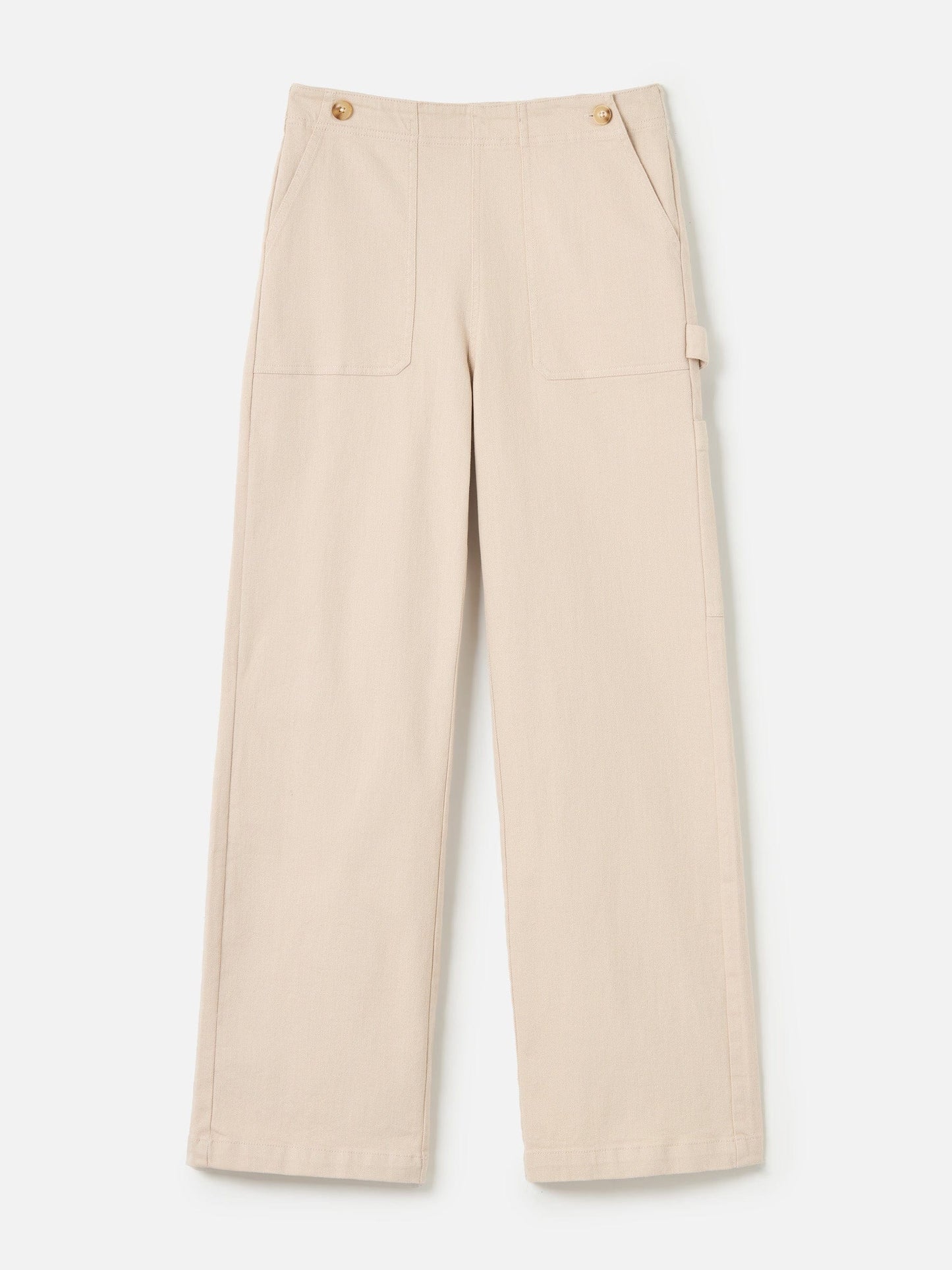 BOTTOMS - M&L THE LABEL - Grazia Flare Carpenter Pant - Pebble - PLENTY