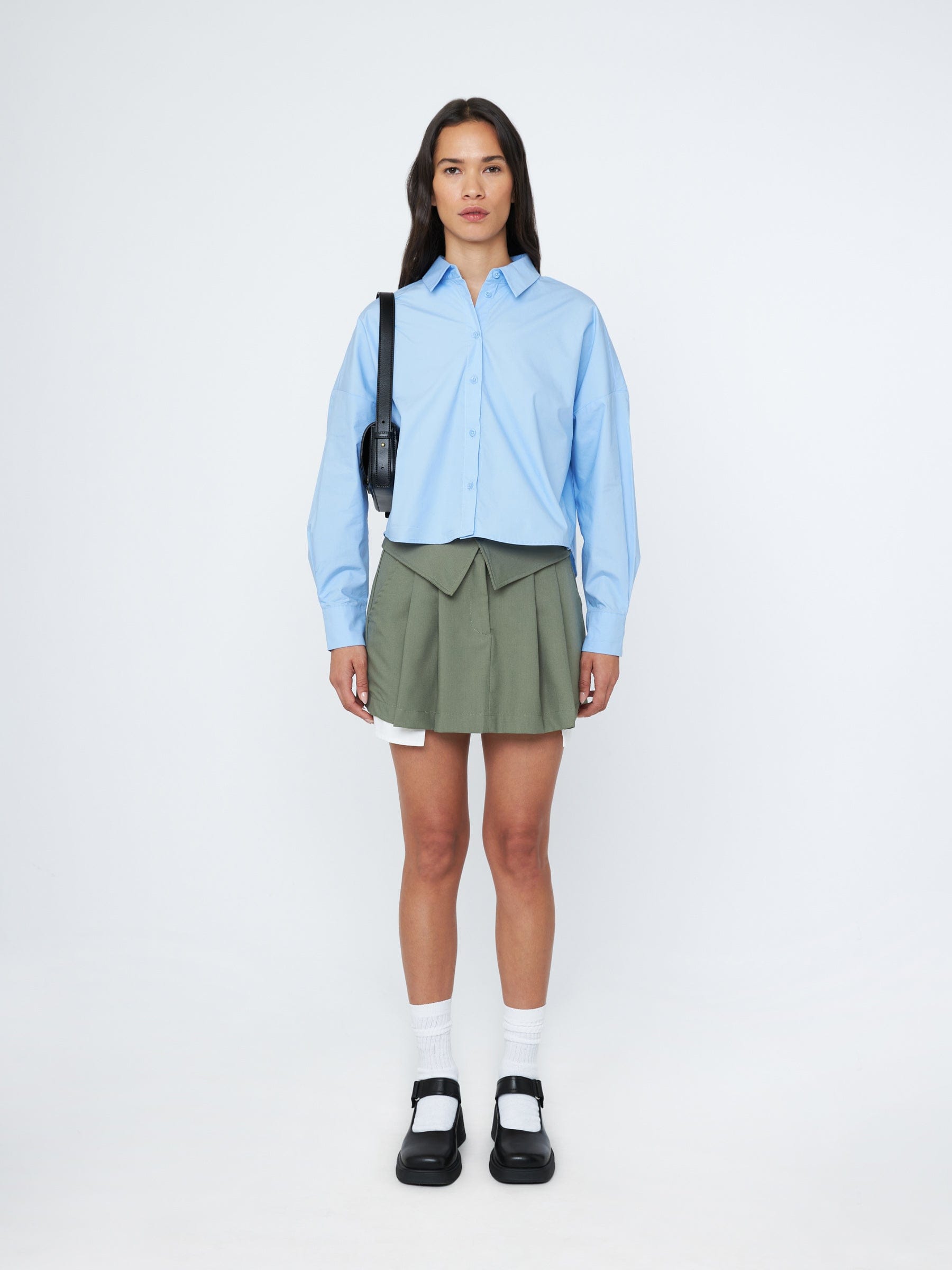 M&L THE LABEL tops Saul Cropped Shirt