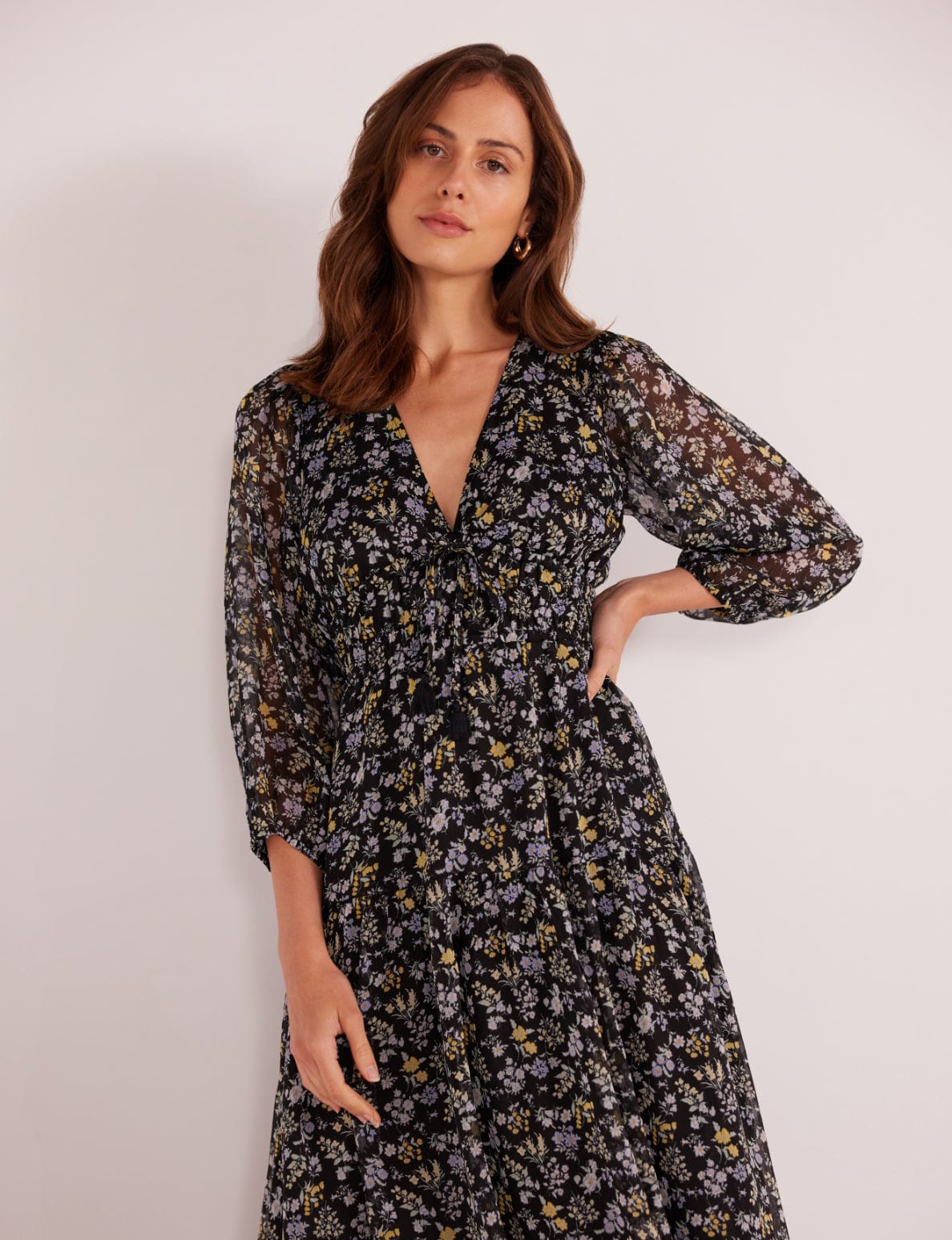 Minkpink DRESSES Taylee Long Sleeve Midi Dress