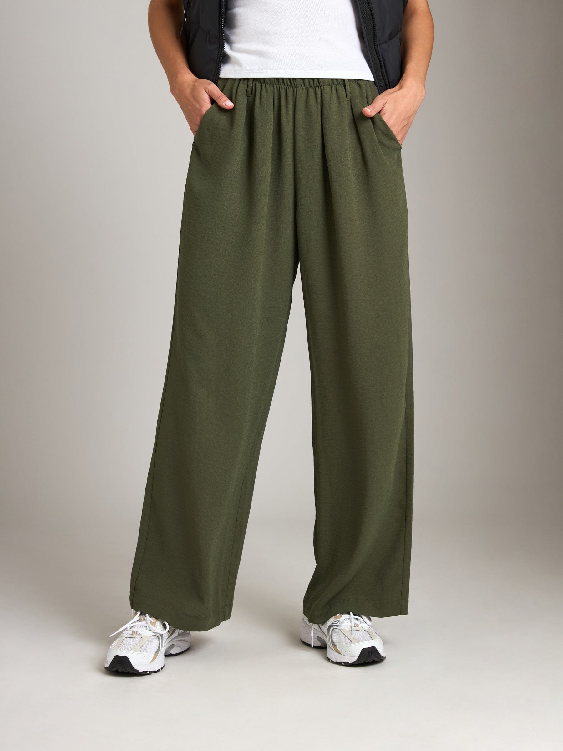 Monk & Lou Bottoms Avril Wide Leg Pants