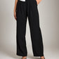 Monk & Lou bottoms Black / 00 Rebecca Pleated Wide Trouser