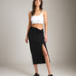 Bottoms - Monk & Lou - Luella Ruched Skirt - PLENTY