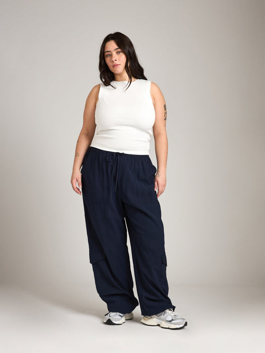 Bottoms - Monk & Lou - Martinez Relaxed Cargo Pocket Pants - PLENTY