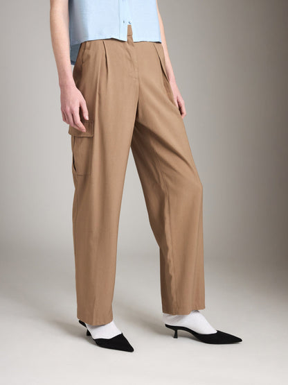 Bottoms - Monk & Lou - Jack Wide Leg Cargo Trouser - PLENTY