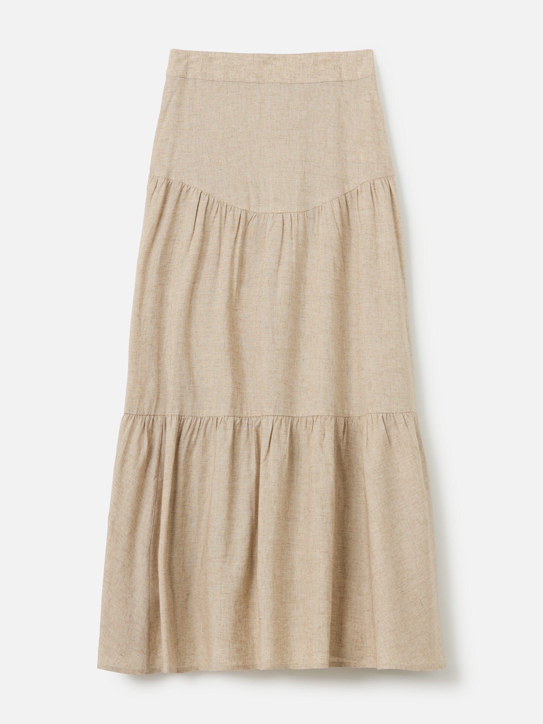 MONK & LOU BOTTOMS Safari Sand / 2XS Luca Tiered Maxi Skirt