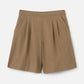 MONK & LOU BOTTOMS Washed Taupe / 00 Brenna Mid-Rise Bermuda Short