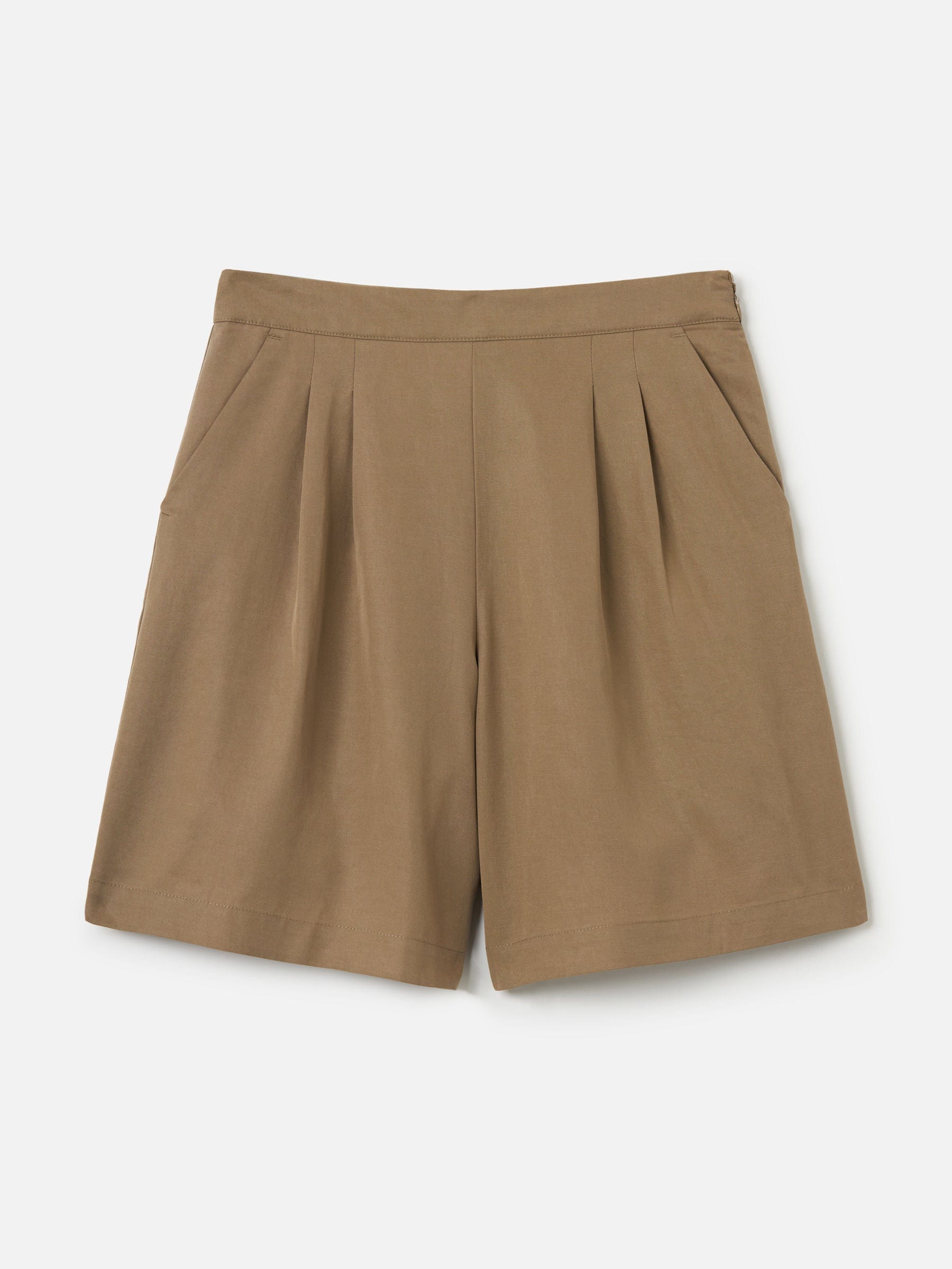 MONK & LOU BOTTOMS Washed Taupe / 00 Brenna Mid-Rise Bermuda Short