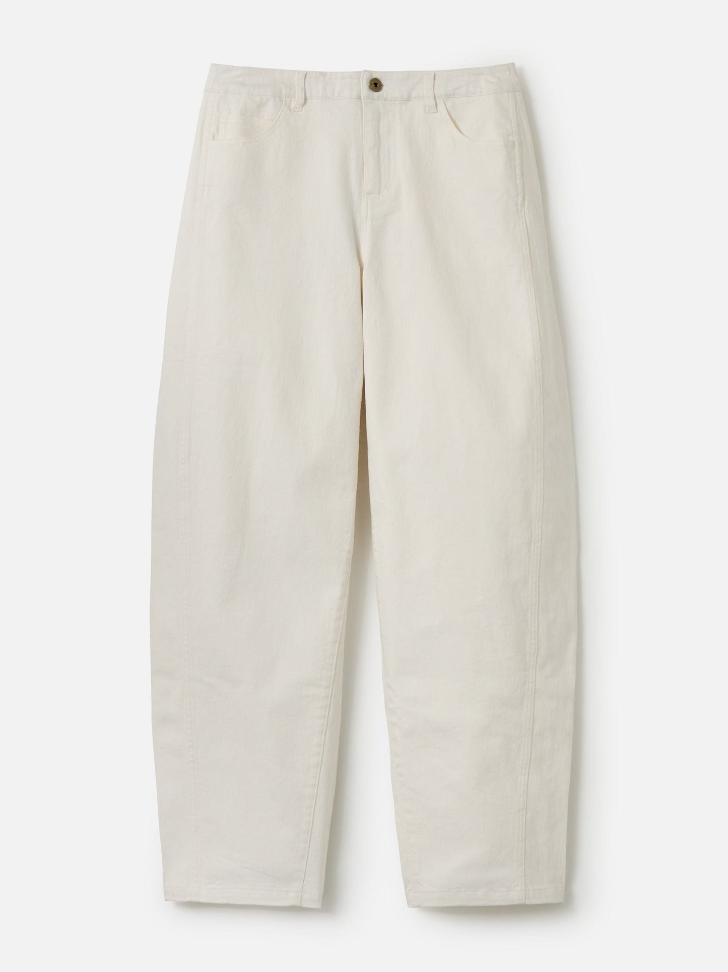 MONK & LOU BOTTOMS White / 00 Julie Barrel Pant