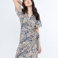 Monk & Lou Dresses Anastasia Print Polo Wrap Dress