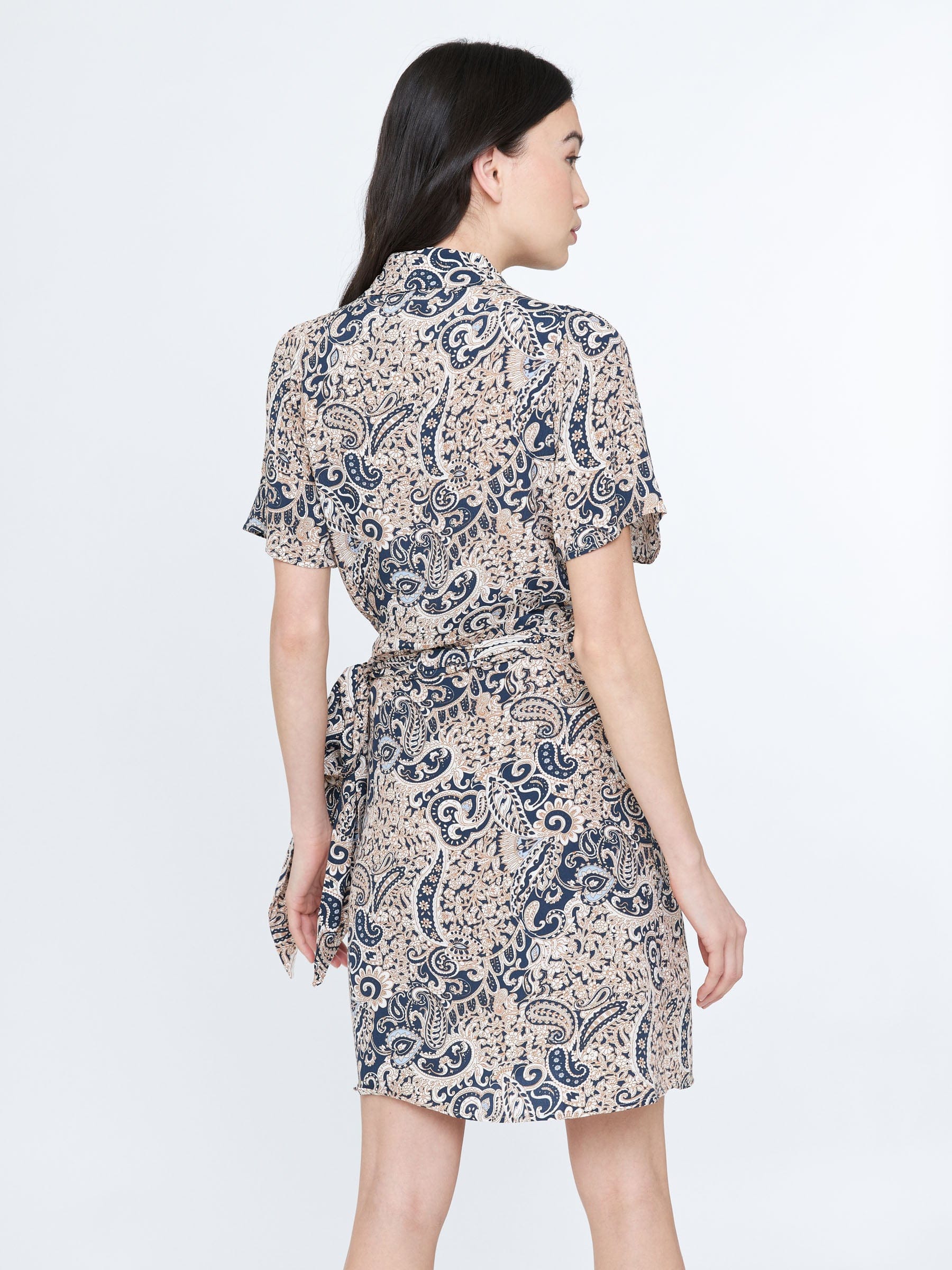 Monk & Lou Dresses Anastasia Print Polo Wrap Dress