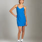 Dresses - Monk & Lou - Dobby Roxanne Slit Short Dress - PLENTY