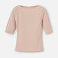 MONK & LOU TOPS Ballet Pink / 2XS Eve Boatneck Top