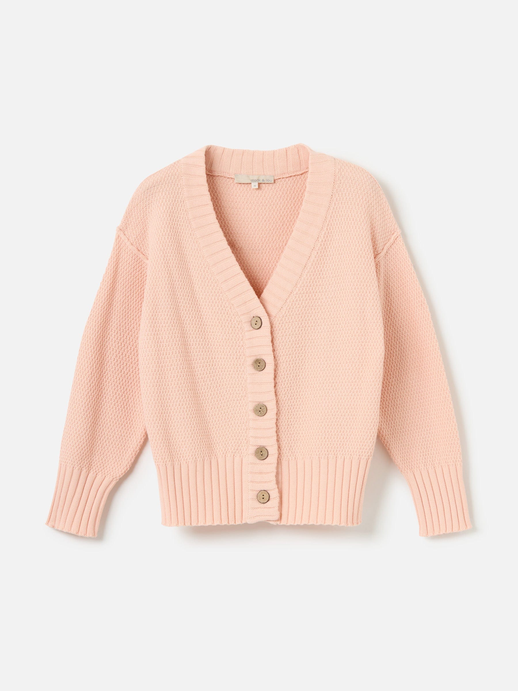 MONK & LOU TOPS Barely Pink / 2XS Sharita Relaxed Cardi