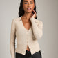 Monk & Lou Sweater Beige Sand / 2XS Orla Polo Cardi