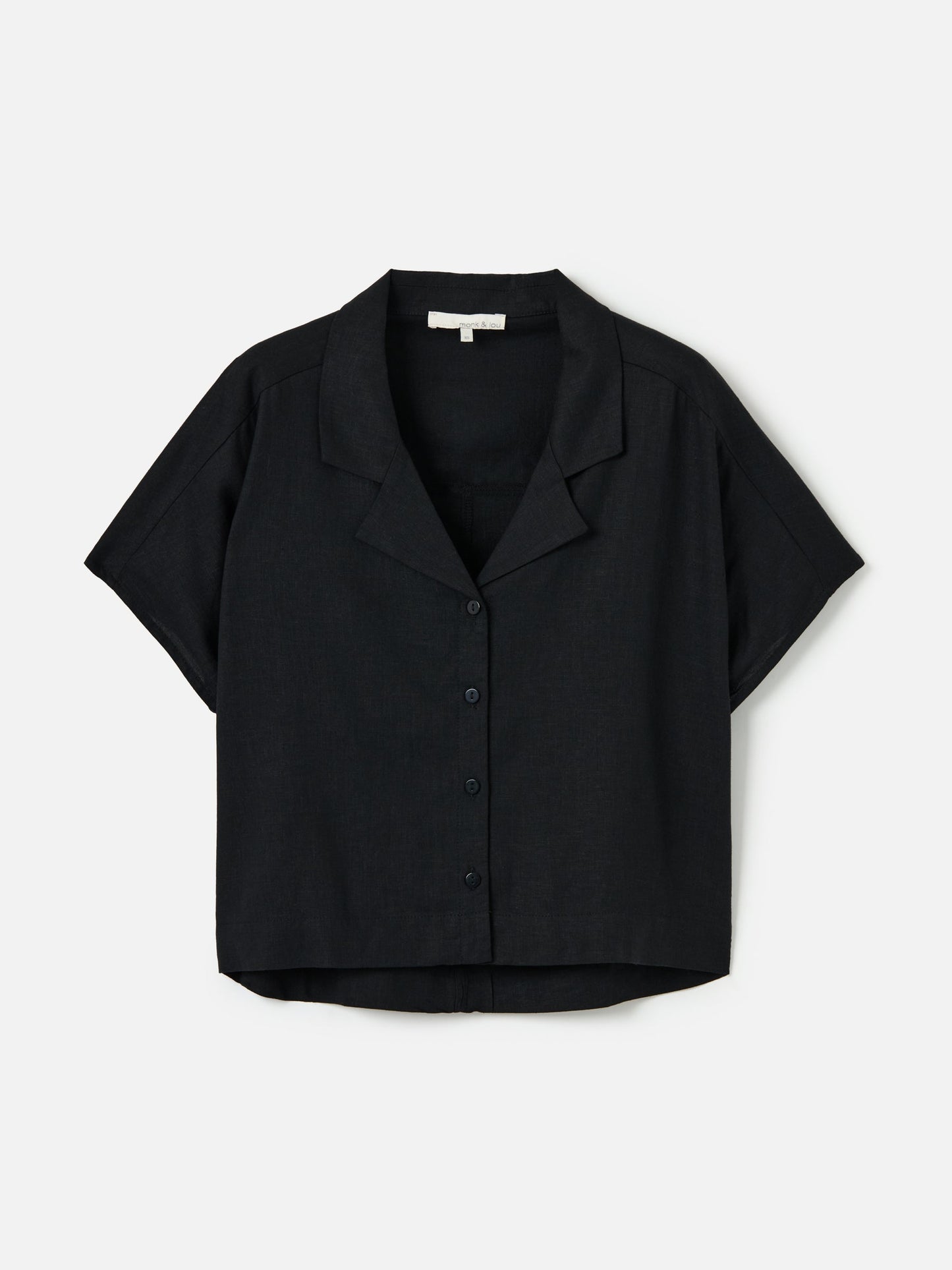 MONK & LOU TOPS Black / 2XS Dominica Resort Shirt