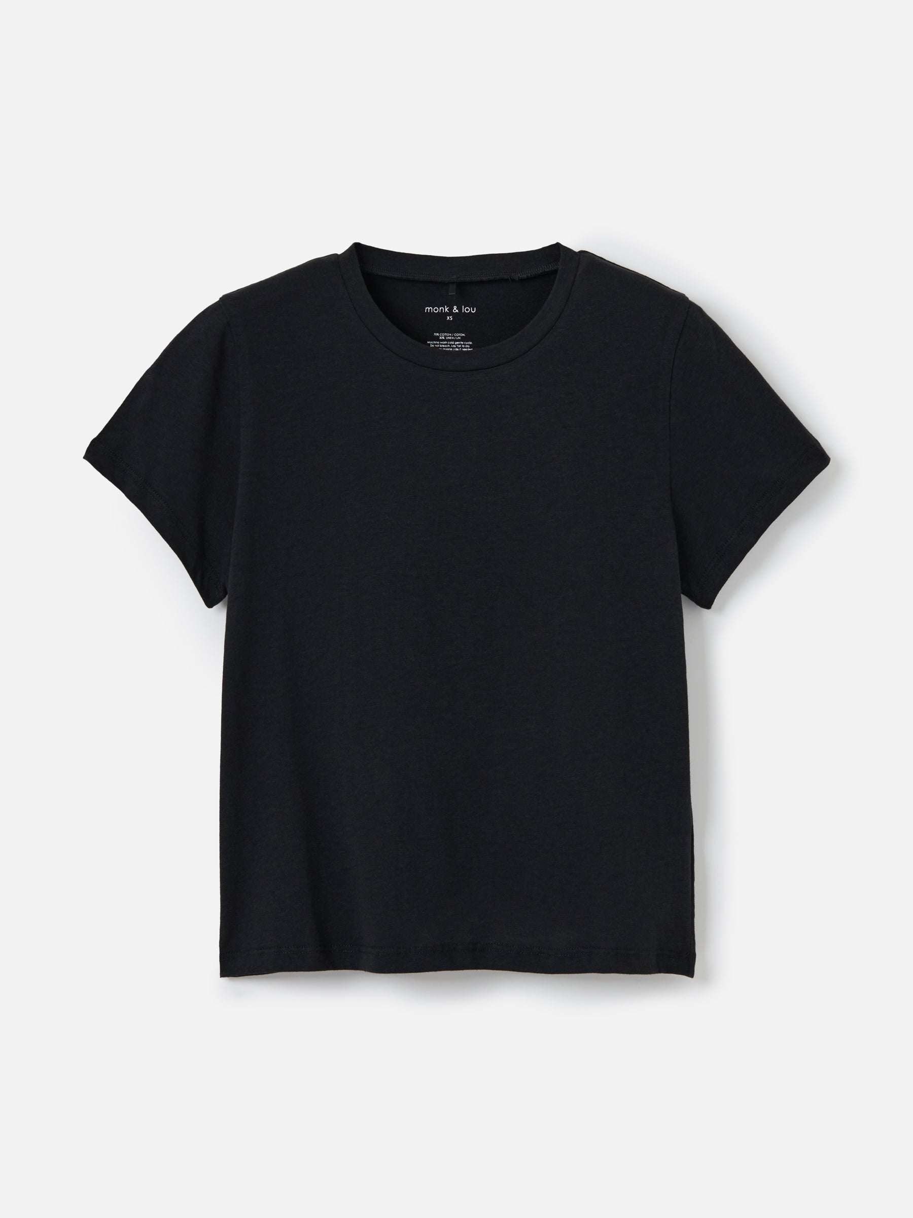 MONK & LOU TOPS Black / XS Sophie Tee