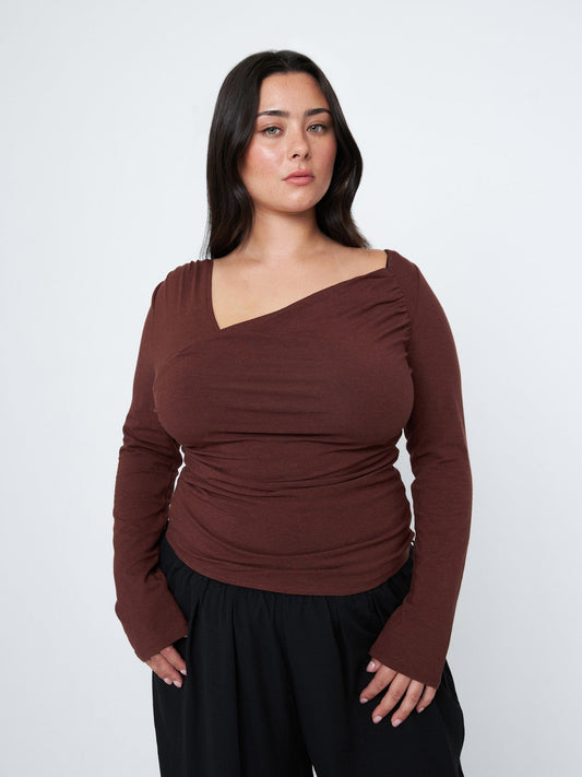 TOPS - Monk & Lou - Corina Draped Top - PLENTY