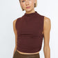 Monk & Lou tops Bordeaux / XXS Shona Mock Ruched Shell