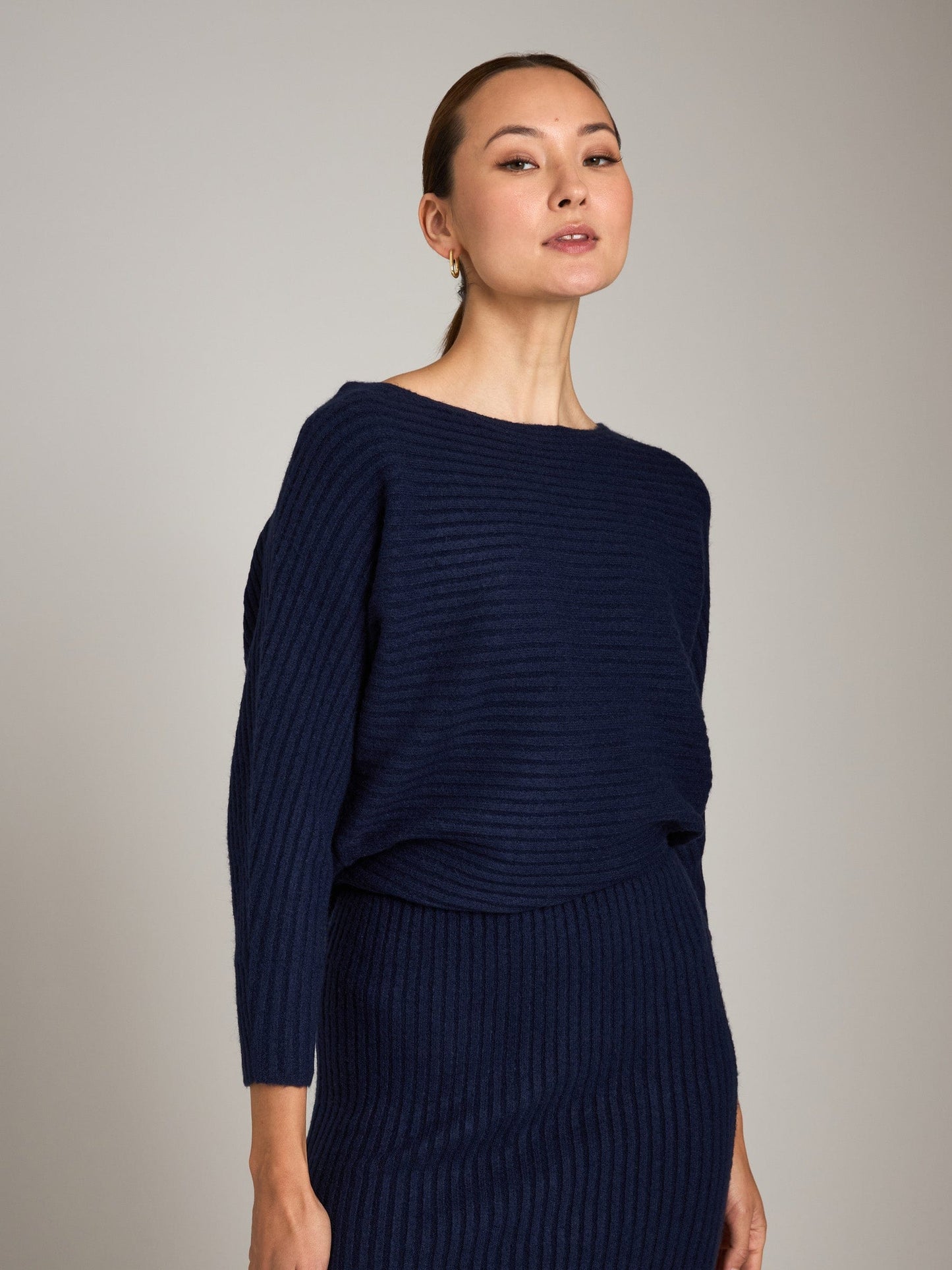 Monk & Lou sweater Deep Blue / 2XS Aubrey Boatneck Pullover