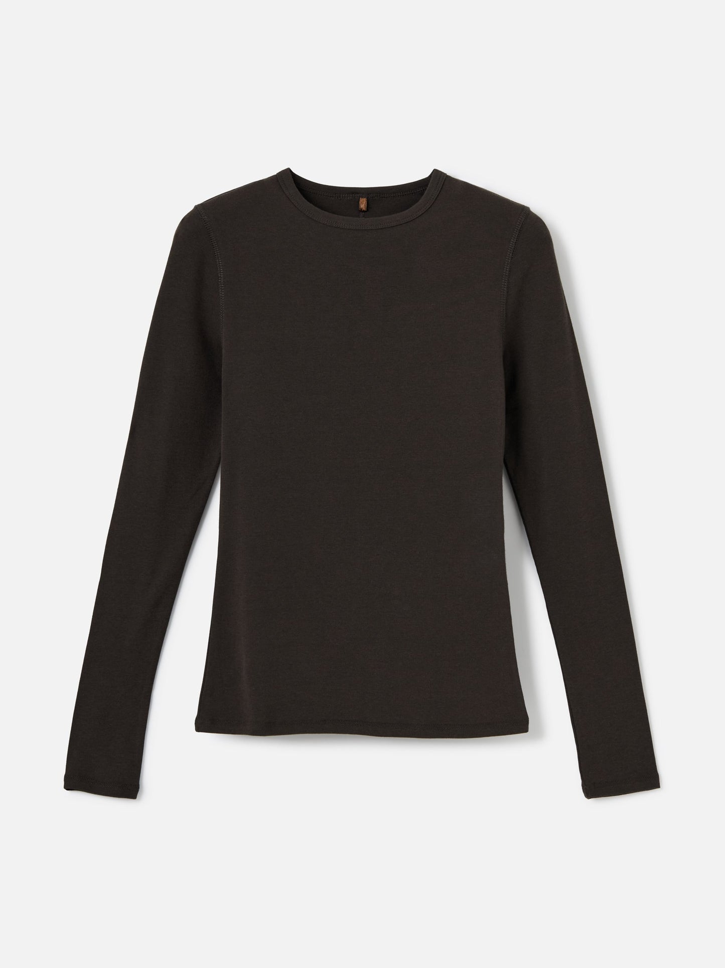 MONK & LOU TOPS Espresso / 2XS Beatrice Crewneck Long Sleeve Top