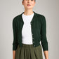 Monk & Lou Sweater Greenery / 2XS Merino Blend Paige Polo Cardigan