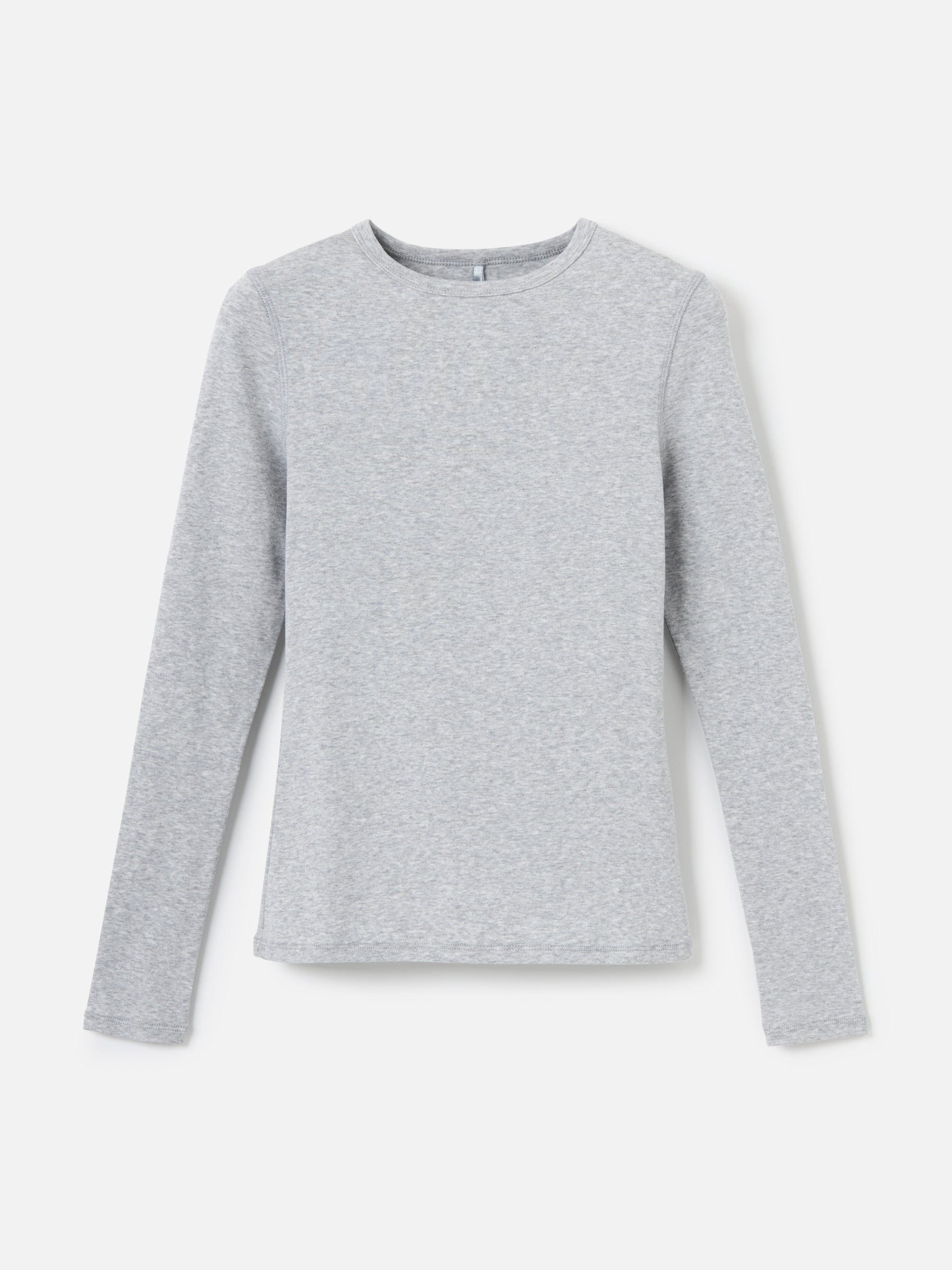 MONK & LOU TOPS Heather Gray / 2XS Beatrice Crewneck Long Sleeve Top