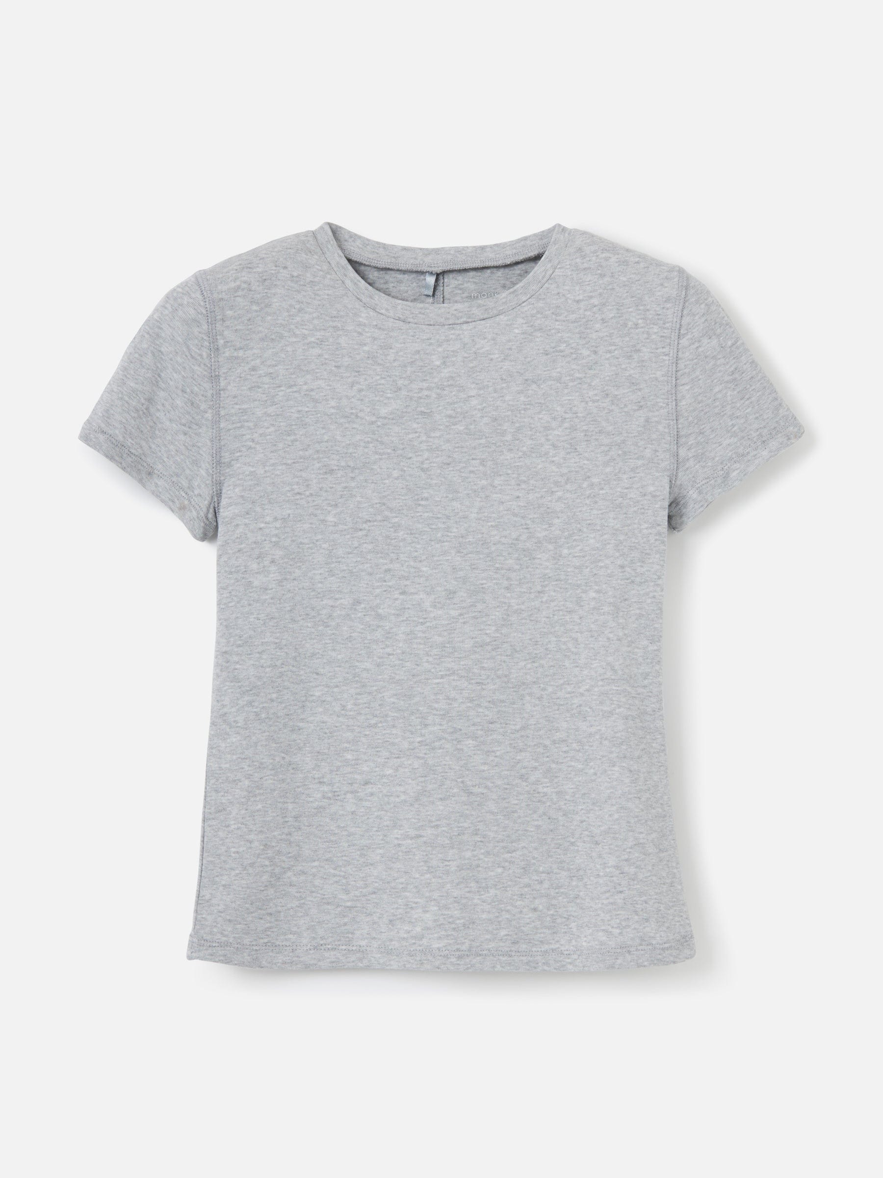 MONK & LOU TOPS Heather Gray / 2XS Toni High Crew Tee