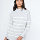 Sweater - Monk & Lou - Ottoman Marlon Stripe Tunic - PLENTY