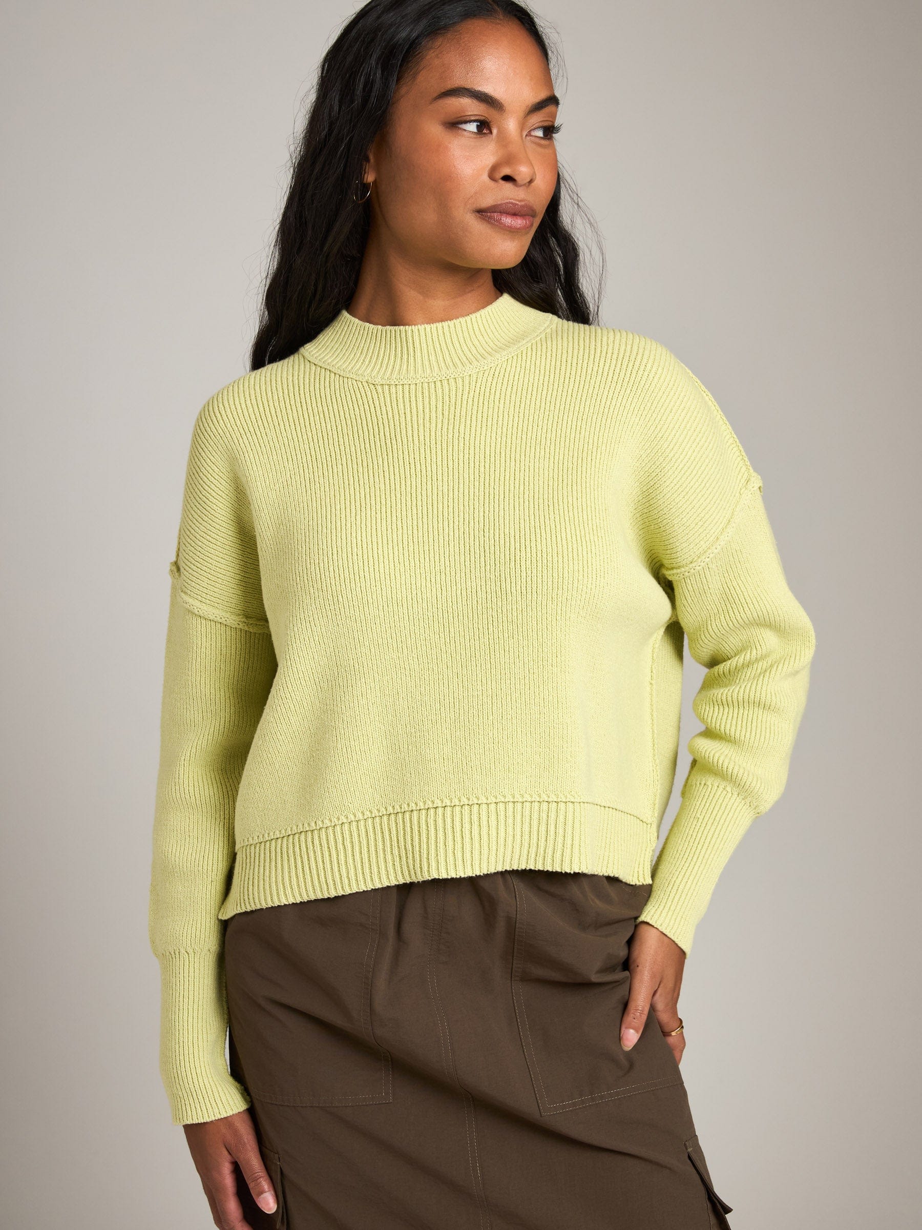 Monk & Lou sweater Matcha / 2XS Eli Pullover