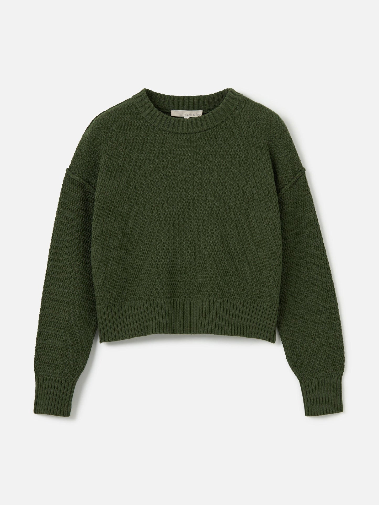 MONK & LOU TOPS Matcha Green / 2XS Kya Crewneck Pullover