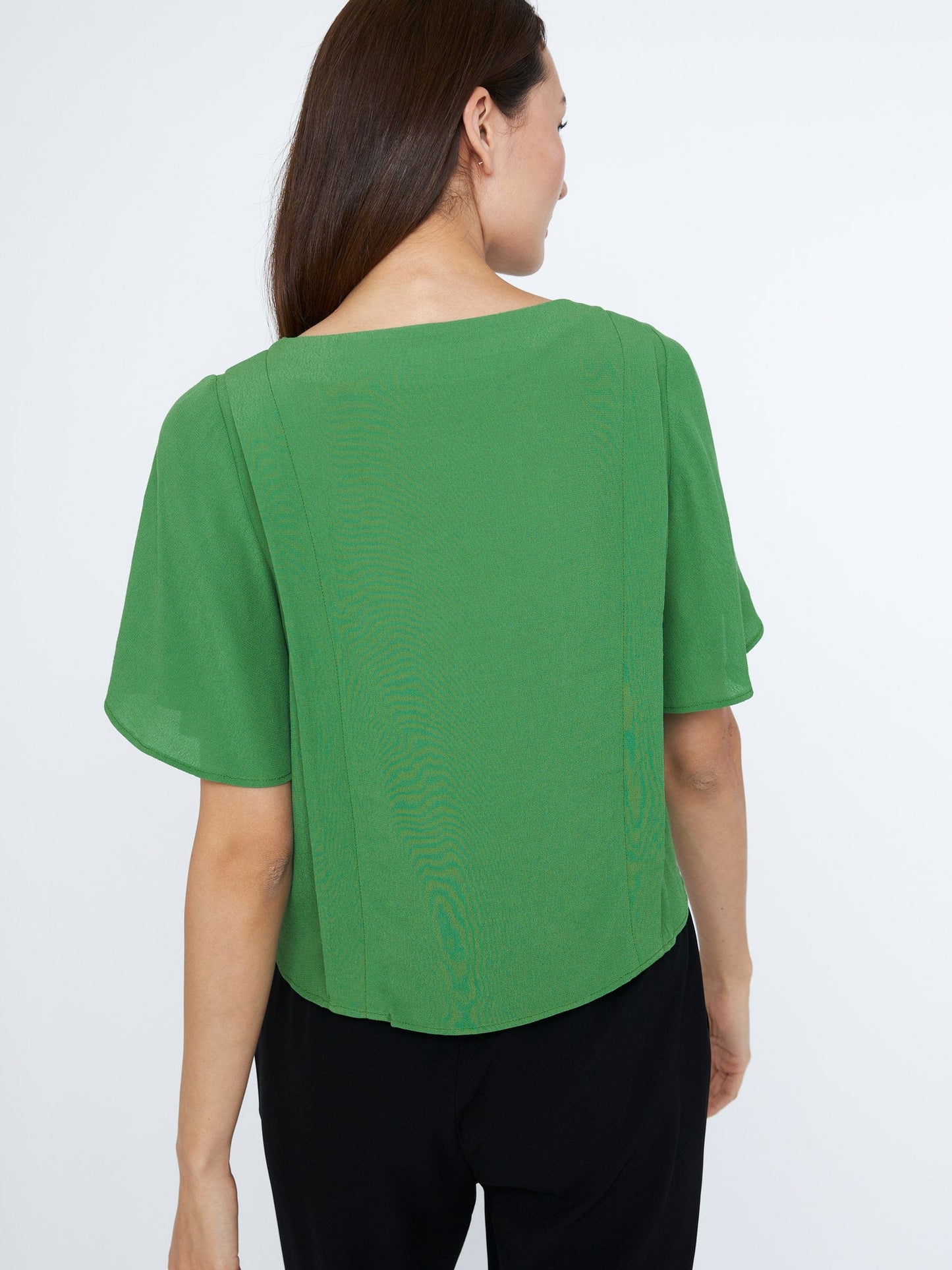 tops - Monk & Lou - Moana Pleat Boatneck Blouse - PLENTY