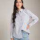 TOPS - Monk & Lou - Tara Stripe Button Up Shirt - PLENTY