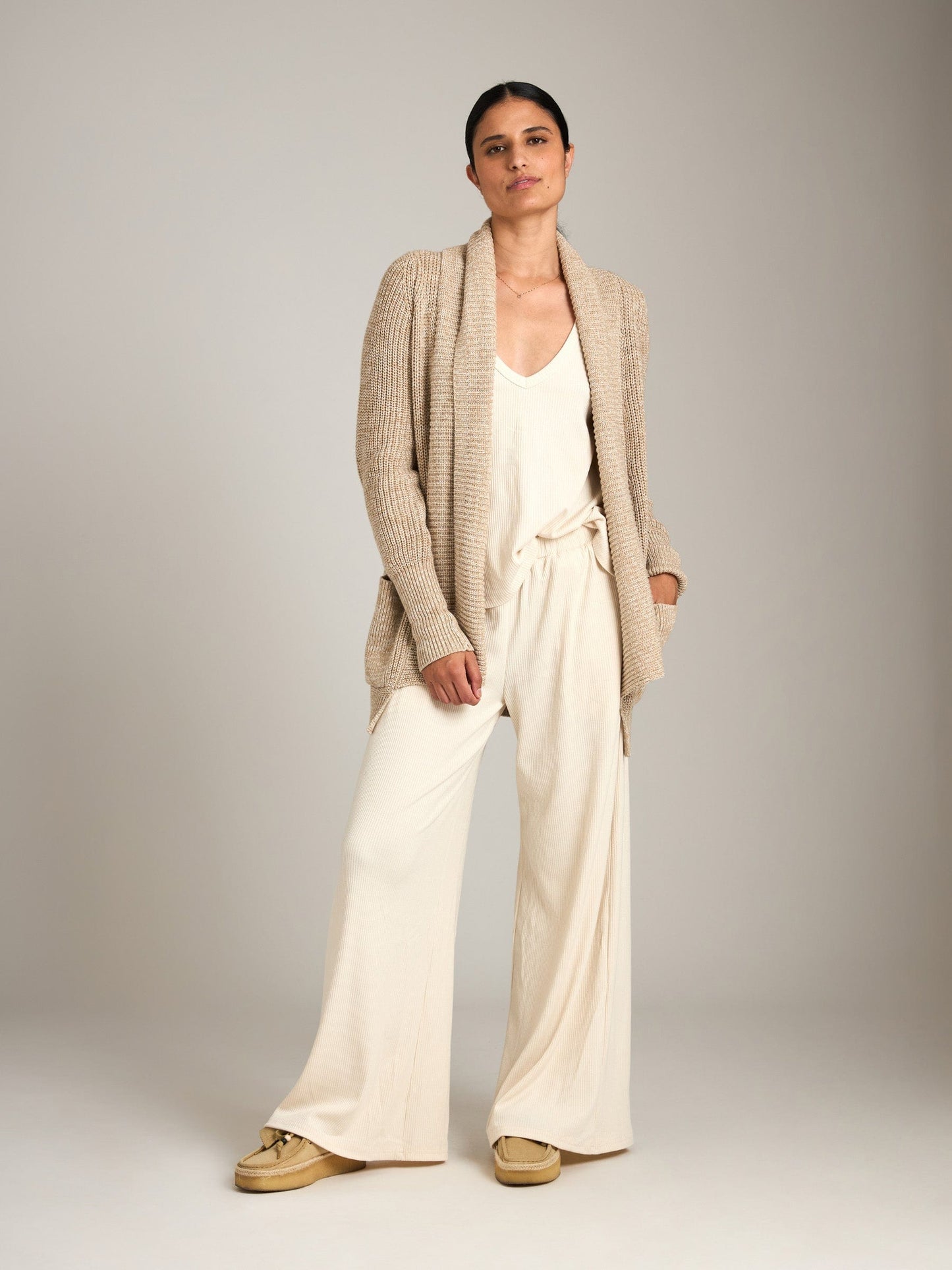 Monk & Lou CARDIGAN M&L COTTON RIB NOLAN GO-TO CARDI