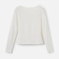 MONK & LOU TOPS Optic White / 2XS Nessa Boatneck Top