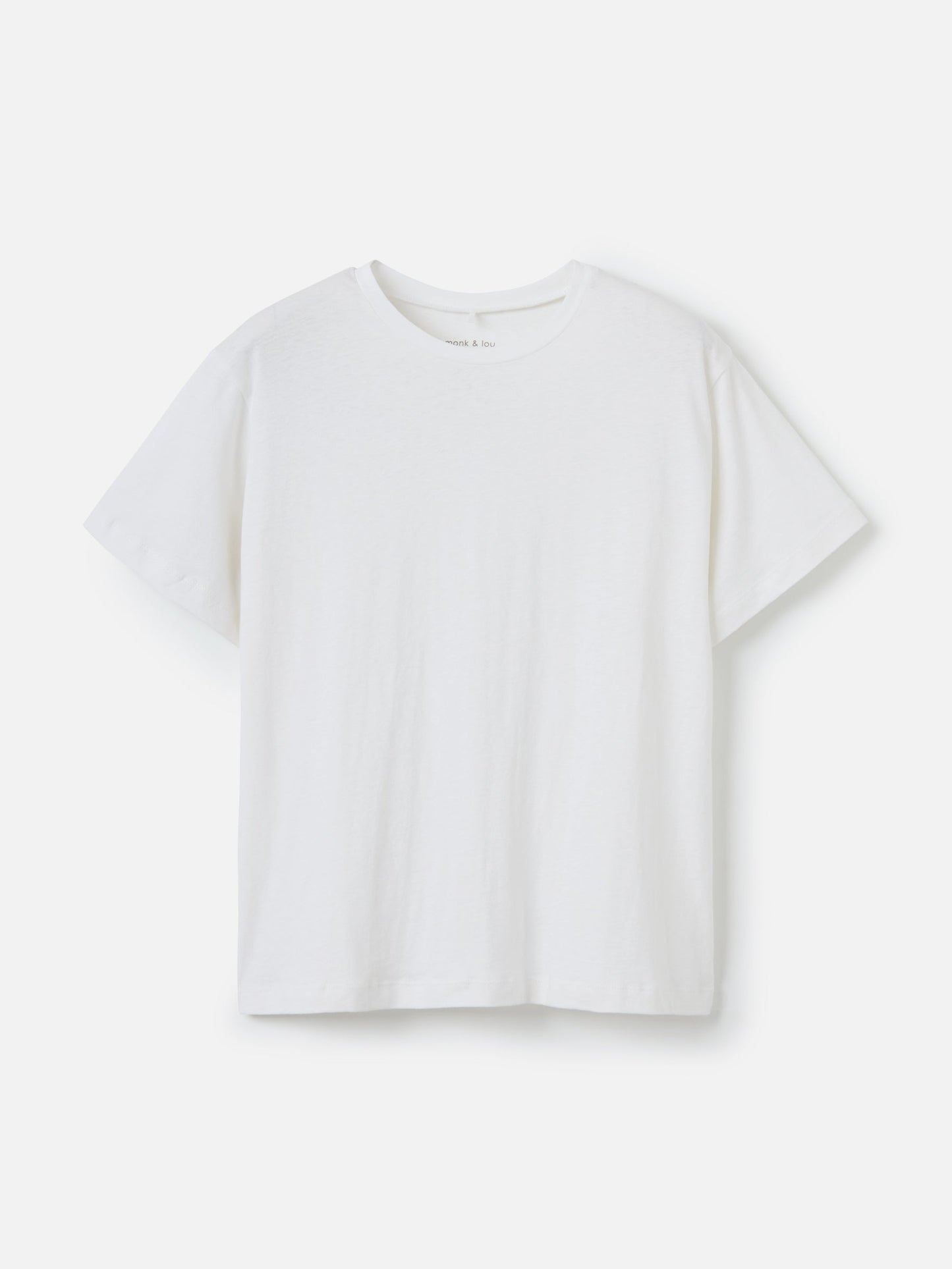 MONK & LOU TOPS Optic White / XS Mai Relaxed Tee