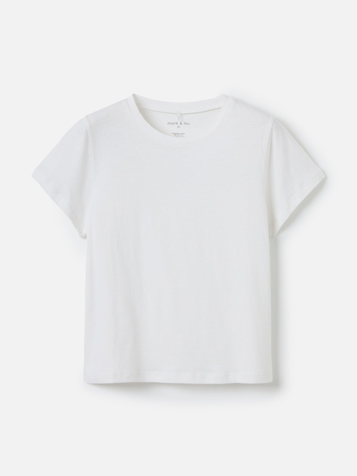 MONK & LOU TOPS Optic White / XS Sophie Tee