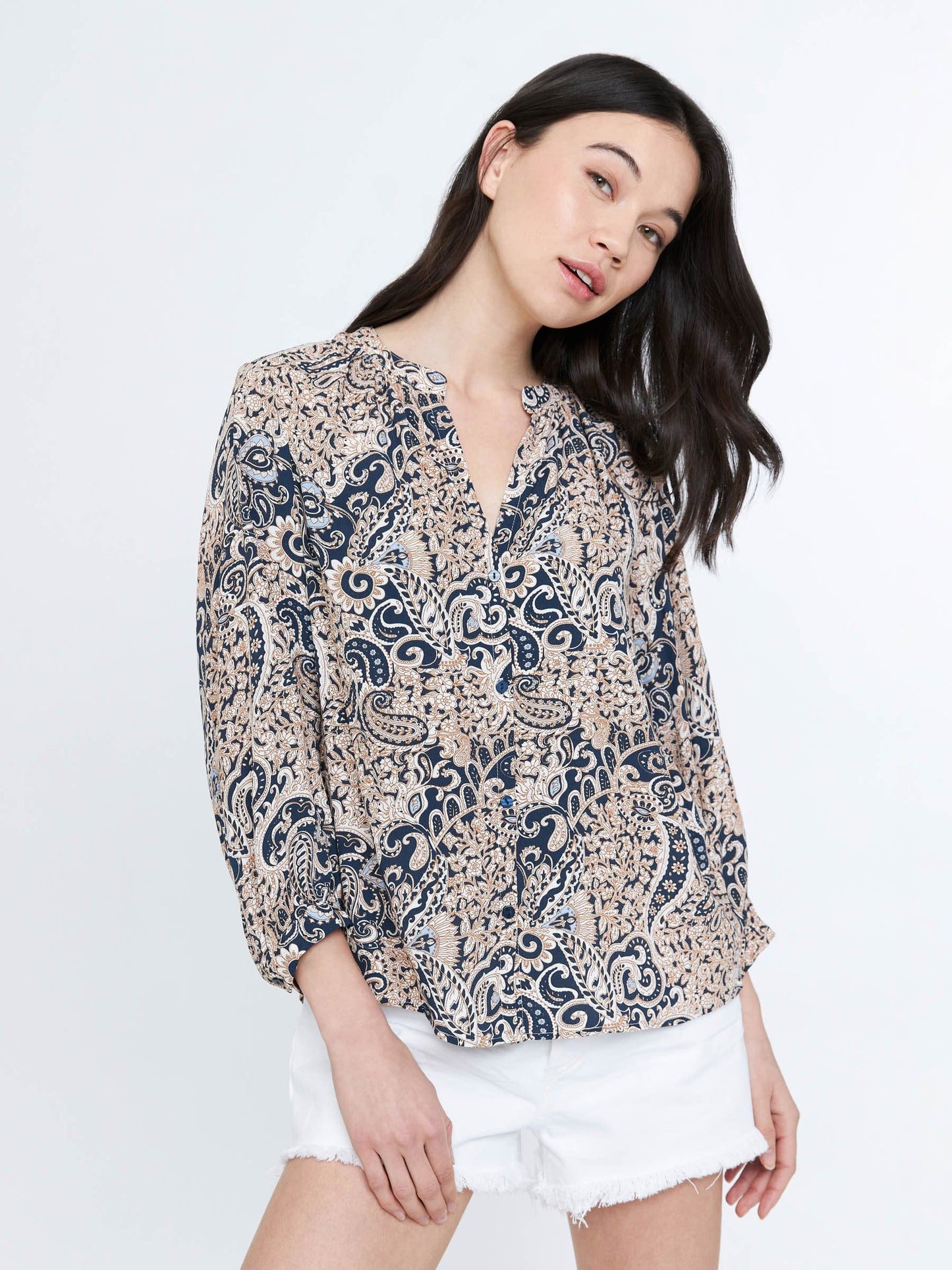 TOPS - Monk & Lou - Paisley Lily Blouse - PLENTY