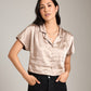 Monk & Lou TOPS Sandy / 2XS Satin Lemona Shirt