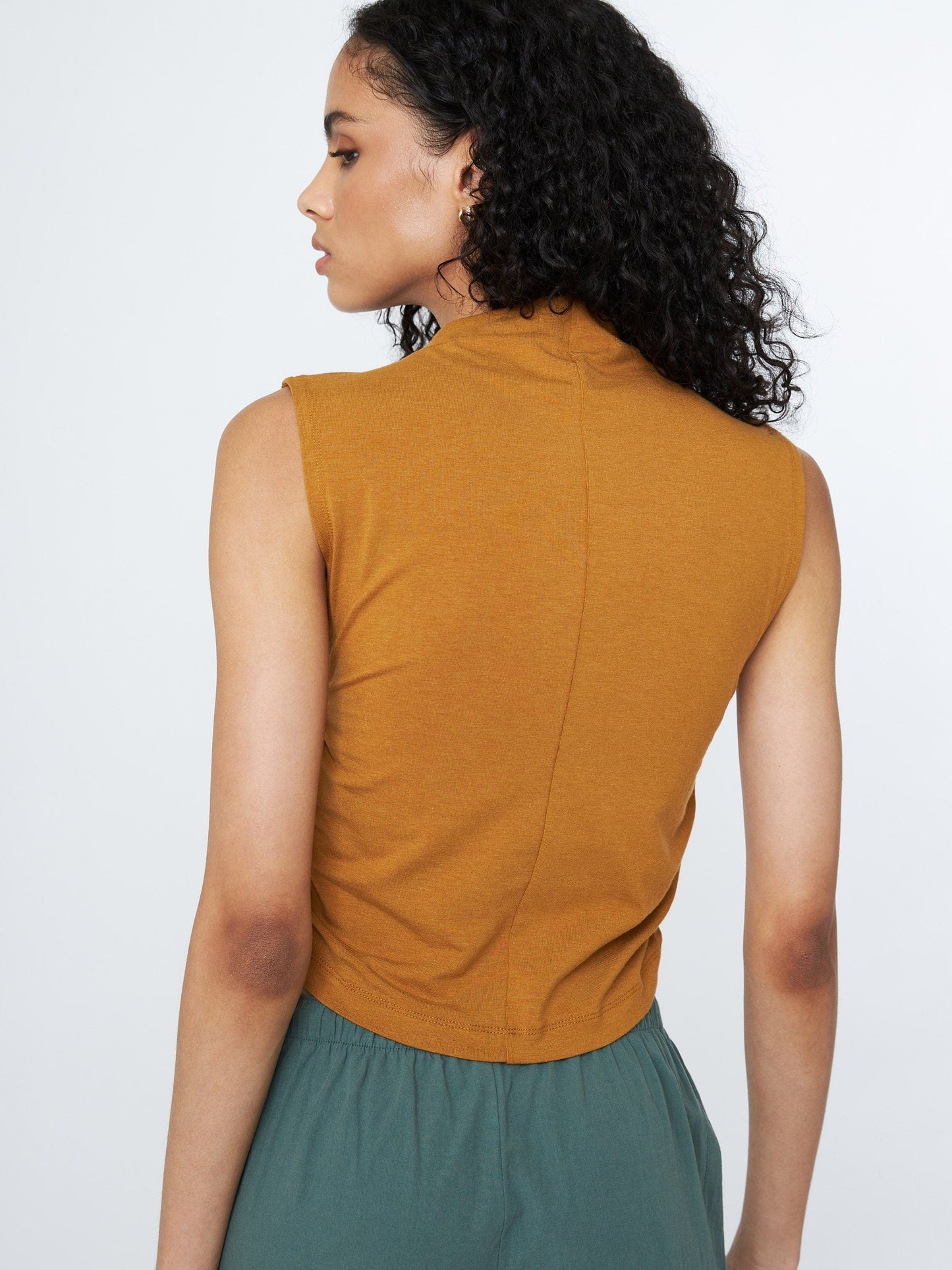 Monk & Lou tops Shona Mock Ruched Shell