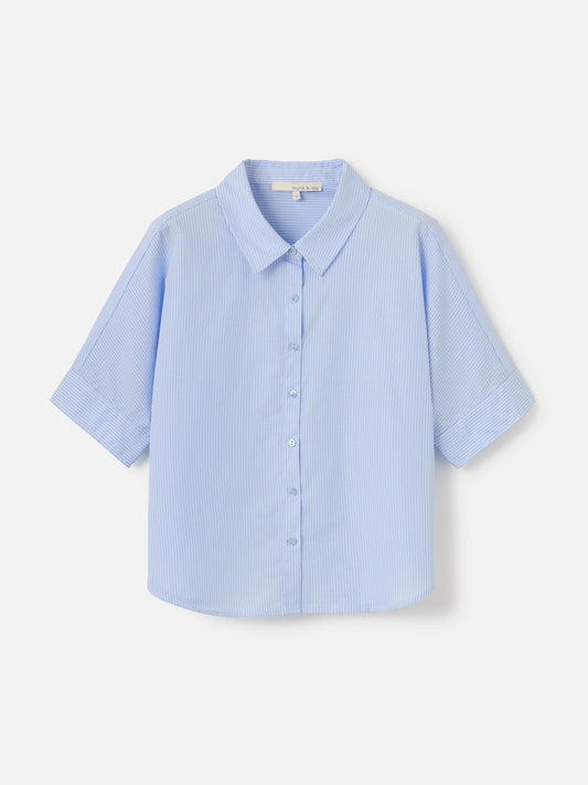 MONK & LOU TOPS Sky Blue / 2XS Selina Button Up Shirt