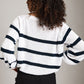 Monk & Lou Sweater Stripe Erik Crew Raglan Pullover